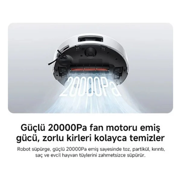 Xiaomi Vacuum 5 Çöp İstasyonlu Akıllı Robot Süpürge - Görsel 8