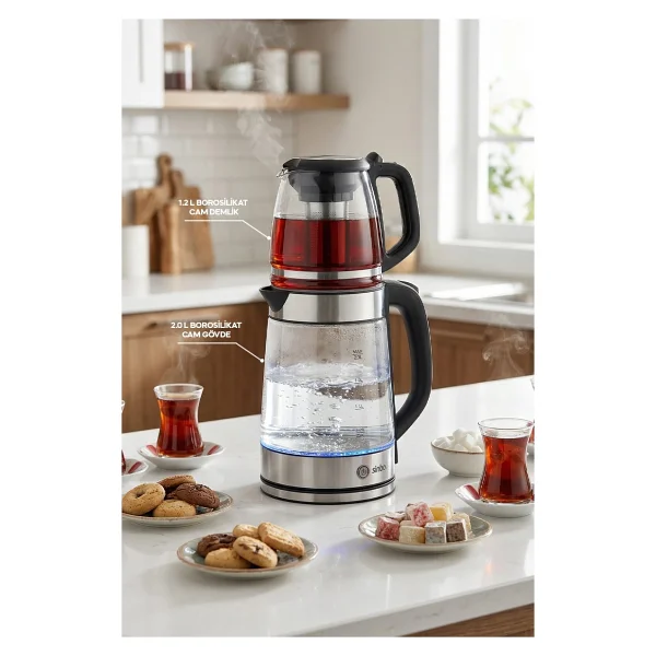 Sinbo Stm-5990 2in1 1500 W Cam Çay Makinesi - Görsel 7