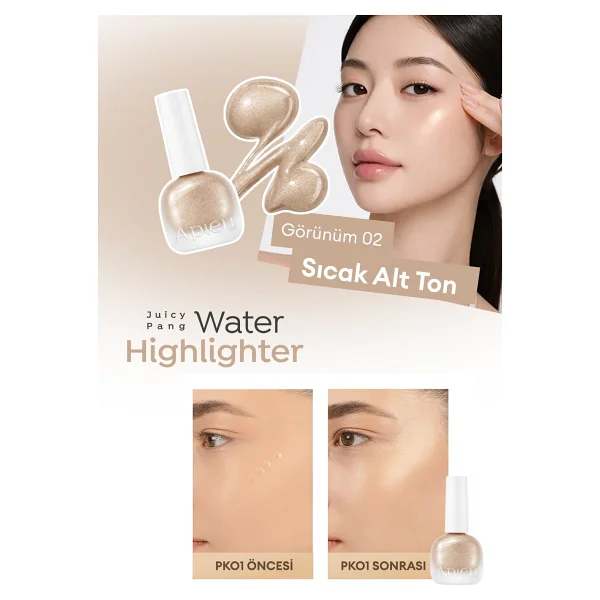 Missha Apieu Juicy-Pang Water Gd01 Likit Highlighter - Görsel 3
