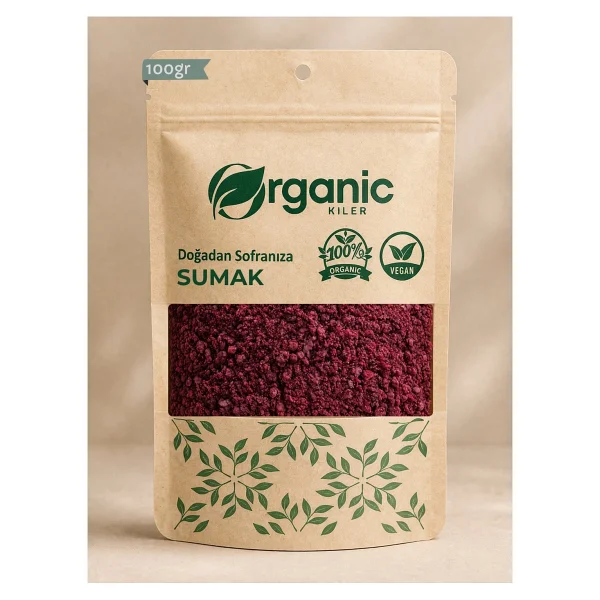 Organic Kiler Doğal Sumak 100 Gr - Katkısız Taze Öğütülmüş Ekşi Sumak - Görsel 4