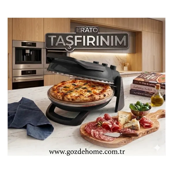 Erato Taşfırınım Antrasit Pizza Makinesi - Görsel 2
