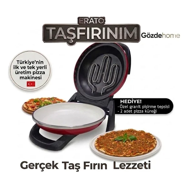 Erato Taşfırınım Pizza Makinesi - Görsel 5