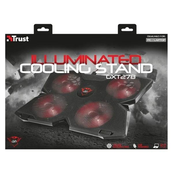 Trust GXT 278 4 Fanlı USB 2.0 14"-17.3" Laptop Soğutucu - Görsel 4