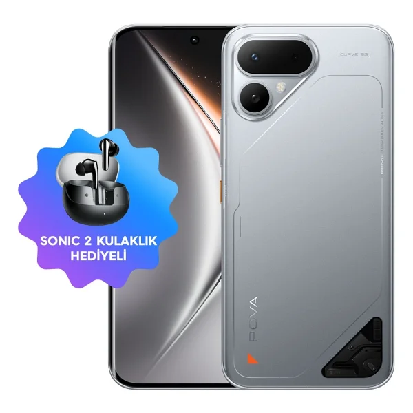 Tecno Pova Curve 2 128 GB Gümüş - Görsel 10