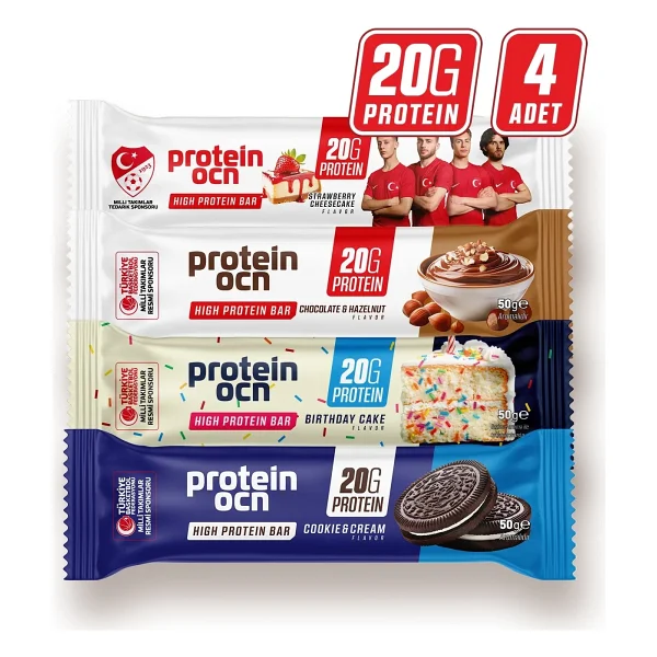 Proteinocean Protein Bar - Karma Kutu - 50g X 4 Adet - Görsel 9