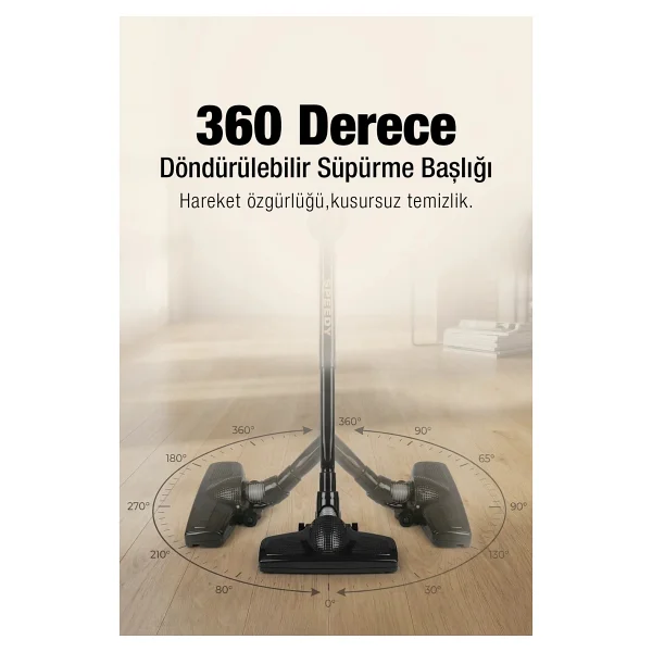 Fantom Speedy Pro Du 2100 Siyah Dikey Elektrikli Süpürge - Görsel 3
