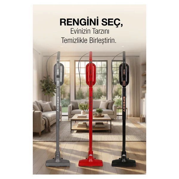 Fantom Speedy Pro Du 2100 Siyah Dikey Elektrikli Süpürge - Görsel 8