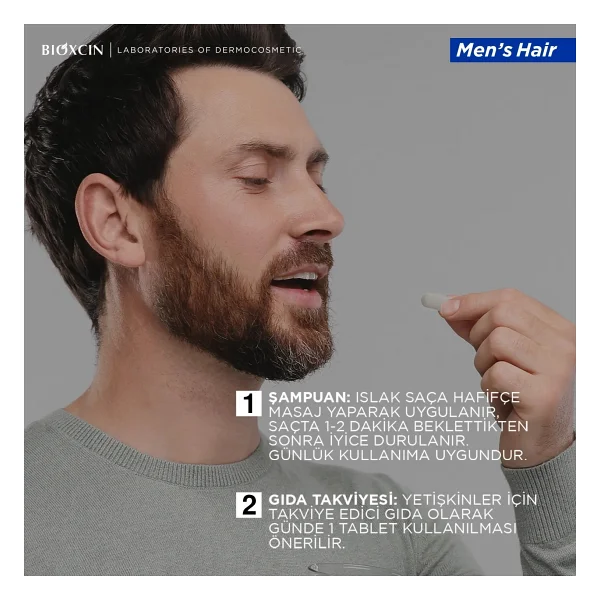 Bioxcin Men's Hair 30 Tablet - Görsel 6