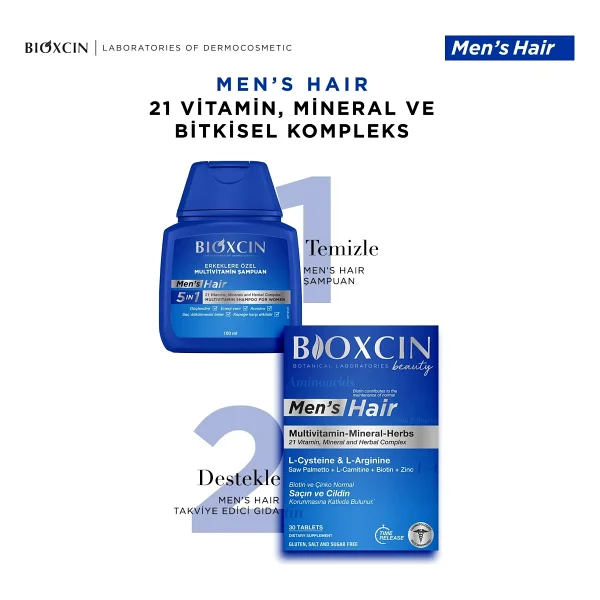 Bioxcin Men's Hair 30 Tablet - Görsel 9