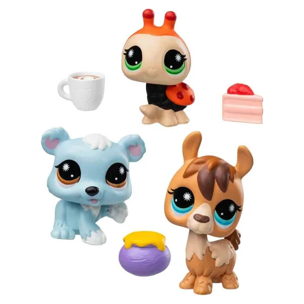 Littlest Pet Shop Minişler 3'lü Figür Seti S4 - 257258259 Uğur Böceği-Lama-Kutup Ayısı - Renkli - Görsel 2