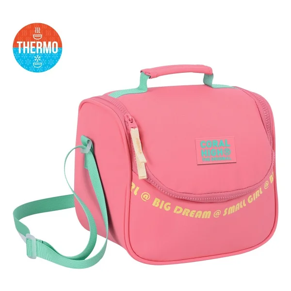 Coral High 27402 Yeşil-Mor Termoslu Beslenme Çantası - Görsel 6
