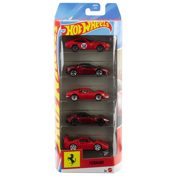 Hot Wheels Ferrari 5'li Araba Seti Jln12 - Görsel 2