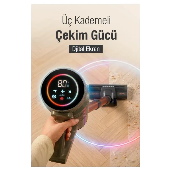 Fantom Quantum P 2050 Islak Kuru Şarjlı Dikey Süpürge - Görsel 2