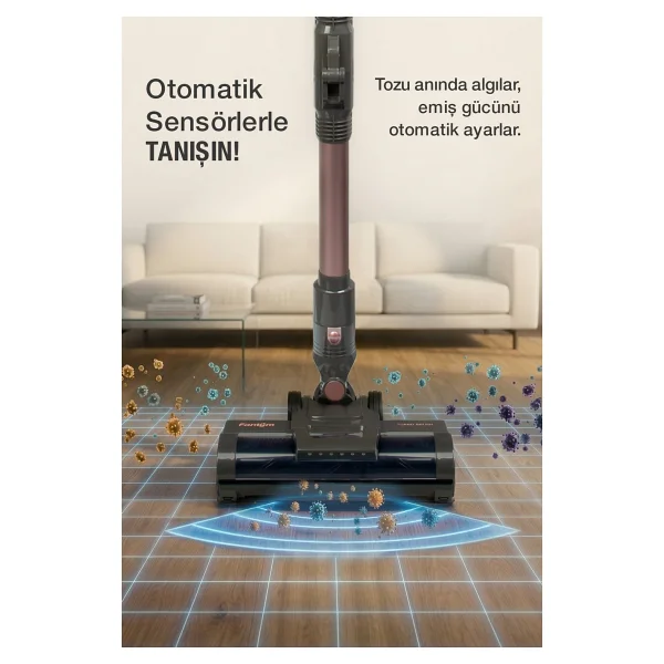 Fantom Quantum P 2050 Islak Kuru Şarjlı Dikey Süpürge - Görsel 4