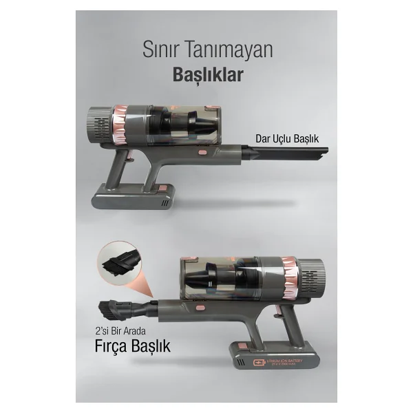 Fantom Quantum P 2050 Islak Kuru Şarjlı Dikey Süpürge - Görsel 8
