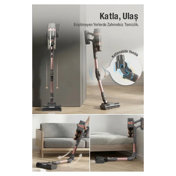 Fantom Quantum P 2050 Islak Kuru Şarjlı Dikey Süpürge - Görsel 9