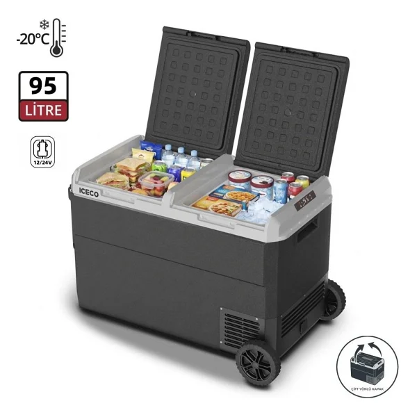 Iceco Mcd95d 12/24 V 95 Lt Kompresörlü Araç Buzdolabı - Görsel 2