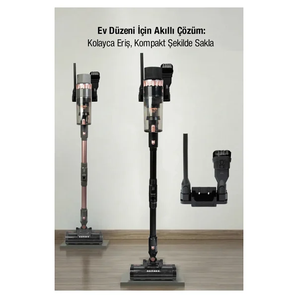 Fantom Quantum P 2050 Siyah Islak Kuru Şarjlı Dikey Süpürge - Görsel 10