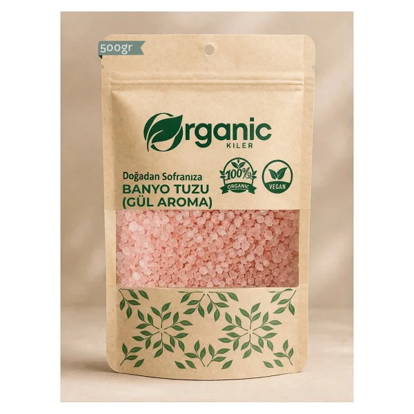 Doğal Gül Aromalı Banyo Tuzu 500gr Ayak Bakım Tuzu Rahatlatıcı & Yenileyici - 500 Gr - Görsel 5