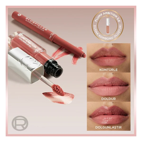 L'oreal Paris Blurfiller 635 Worth It Medium Dudak Kalemi - Görsel 7
