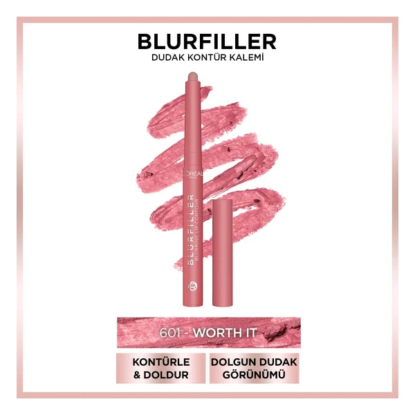 L'oreal Paris Blurfiller 601 Worth It Dudak Kalemi - Görsel 2
