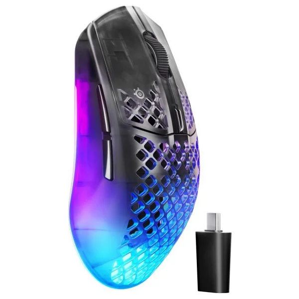 Steelseries Aerox 3 Wireless Gen 2 4K Shadow RGB Şarjlı Ergonomik Optik Kablosuz Oyuncu Mouse - Görsel 9