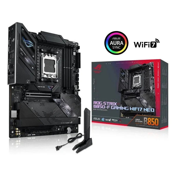 Asus Rog Strix B850-F Gaming Wıfı7 Neo AMD Am5 DDR5 Atx Anakart - Görsel 3