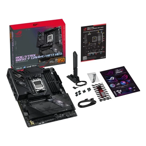 Asus Rog Strix B850-F Gaming Wıfı7 Neo AMD Am5 DDR5 Atx Anakart - Görsel 4