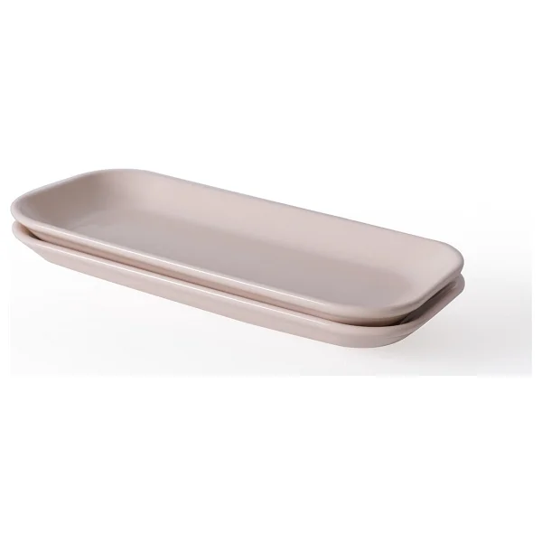 Keramika Pergamon Krem 030 26 Cm 2'li Kayık Tabak - Görsel 5