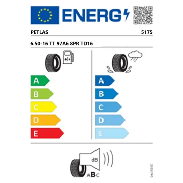Petlas 6.50-16 Tt 97a6 8pr Td16 Traktör Ön Lastiği (Üretim Tarihi:2026) - Görsel 2