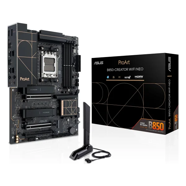 Asus Proart B850-Creator Wi-Fi Neo AMD Am5 DDR5 Atx Anakart - Görsel 2