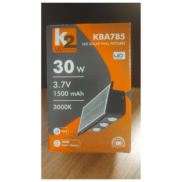 Kendal Kba785 30 W LED Solar Bahçe Armatürü - Görsel 2