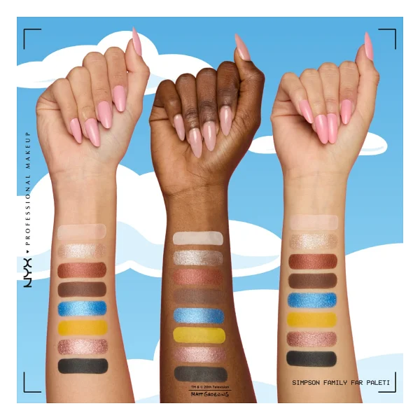 Nyx Professional Makeup Simpsons Koleksiyonu Simpsons Family Renkli Far Paleti - Görsel 3