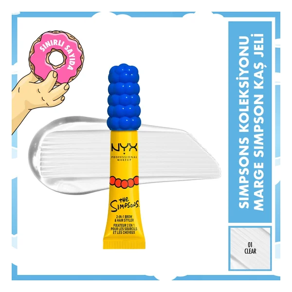 Nyx Professional Makeup Simpsons Mega Glue Şeffaf Kaş Ve Saç Sabitleyici - Görsel 9
