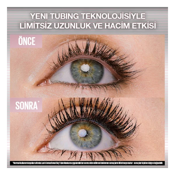 Maybelline New York Lash Sensational Sky Tubes Siyah Tubing Maskara - Görsel 4