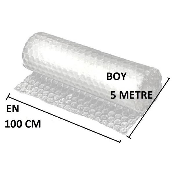 Balonlu Naylon 100cm X 5mt (En: 100 Cm, Boy: 5mt.) Üç Katlı Eşya Koruma Ambalajı, Pat Pat - Görsel 2