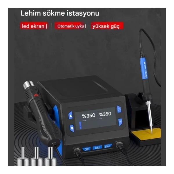 Sunline 866d+ Sıcak Hava Üflemeli Havya İstasyonu - Görsel 3