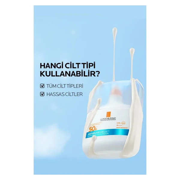 La Roche-Posay Anthelios Uvair Serum Solaire 50 Ml 50 Faktör Güneş Serumu - Görsel 6