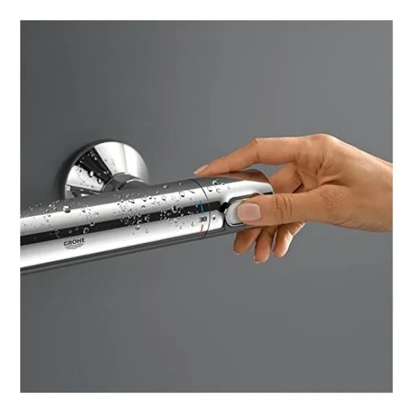 Grohe Precision Flow 34840000 Krom Termostatik Banyo Bataryası - Görsel 3