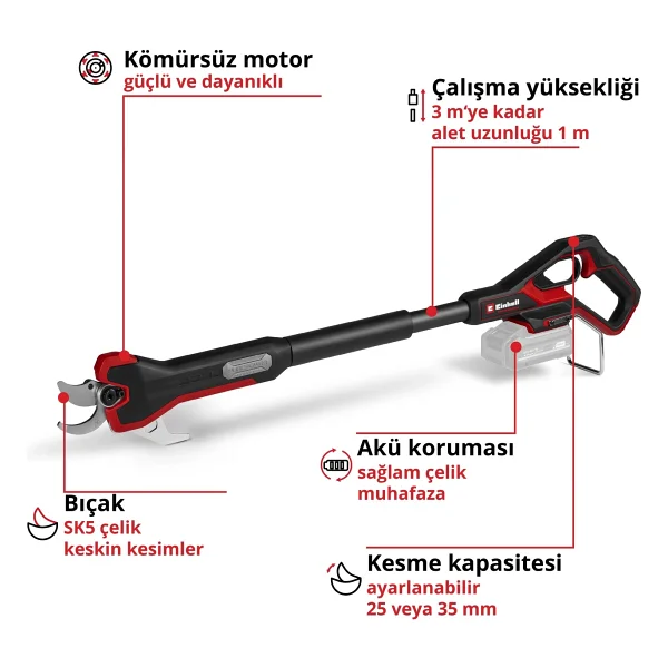 Einhell Gp-Ls 18/35 Li Bl Aküsüz Budama Makası - Görsel 4