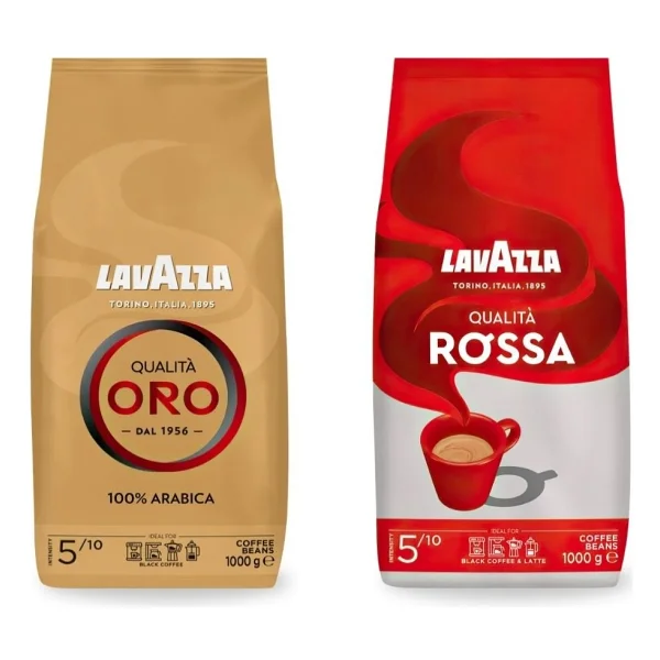 Lavazza Qualita Oro, Qualita Rossa Espresso Çekirdek Kahve 1 Kg 2'li Paket - 2 Kg - Görsel 6