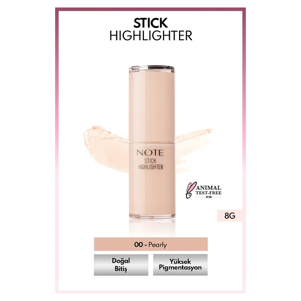 Note Nemlendirici Etkili 00 Pearly Stick Highlighter - Görsel 9