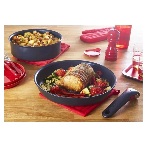 Tefal Ingenio Mix 6x İndüksiyon Tabanlı 24 Cm Titanyum Kısa Tencere - Görsel 3