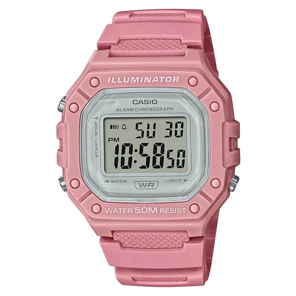 Casio Standart W-218hc-8avdf Silikon Kordon Krem Erkek Kol Saati - Görsel 2