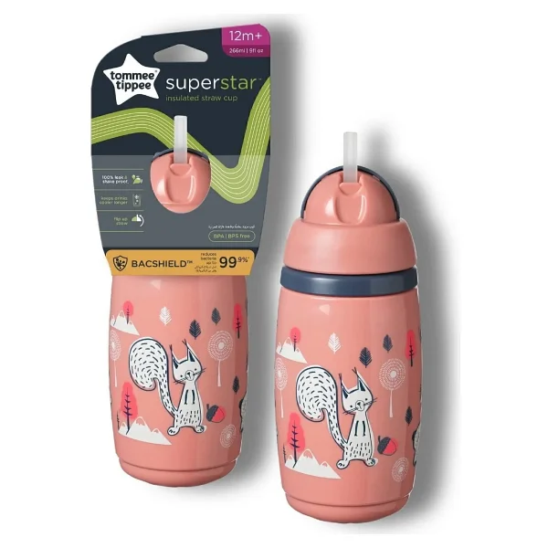 Tommee Tippee Superstar Isı Yalıtımlı Pipetli Bardak 260 ml - Görsel 2
