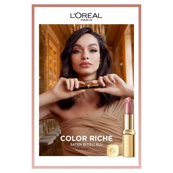 L'oreal Paris Color Riche Saten Bitişli 570 Worth It Intense Stick Ruj - Görsel 7