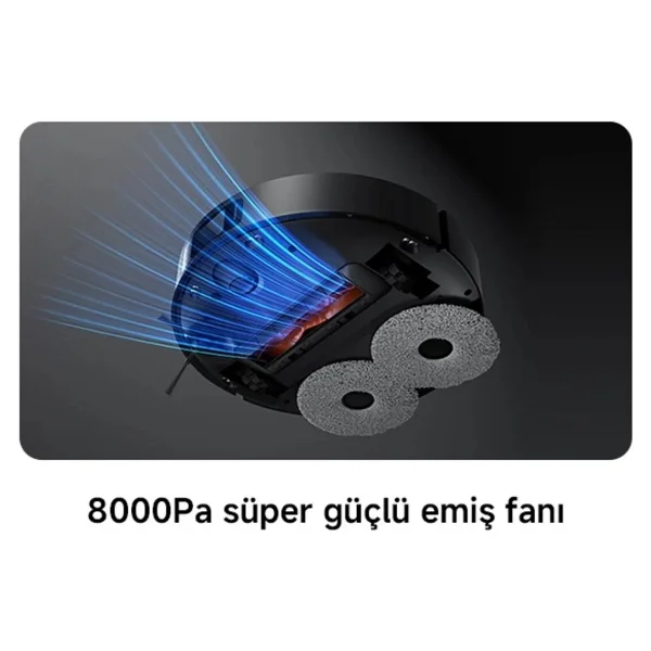 Xiaomi Robot Vacuum S20 Siyah Akıllı Robot Süpürge - Görsel 9