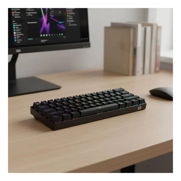 Redragon K630 Dragonborn Siyah RGB %60 Tkl Blue Switch Kablolu Mekanik Oyuncu Klavyesi - Görsel 5