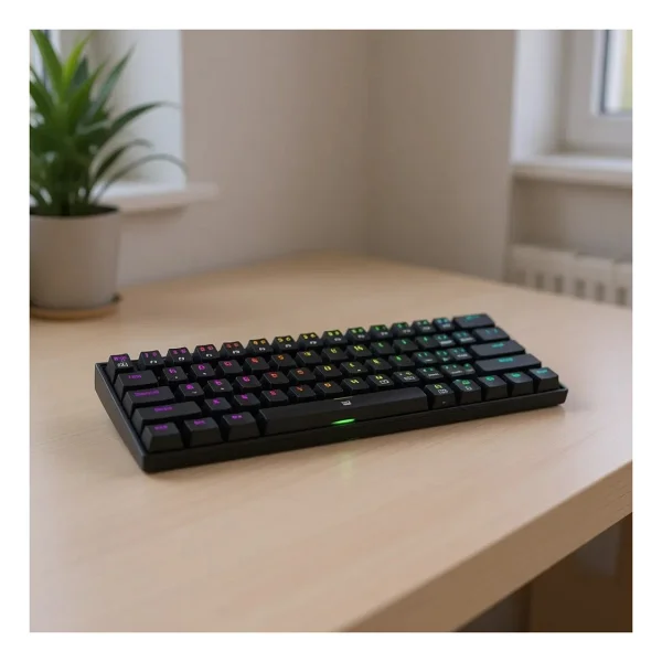 Redragon K630 Dragonborn Siyah RGB %60 Tkl Blue Switch Kablolu Mekanik Oyuncu Klavyesi - Görsel 7