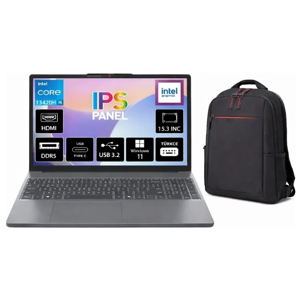 Lenovo Ideapad Slim 3 15ırh10 83k1004etr İ5-13420h 8 GB 512 GB SSD UHD Graphics 15.3 - Görsel 9